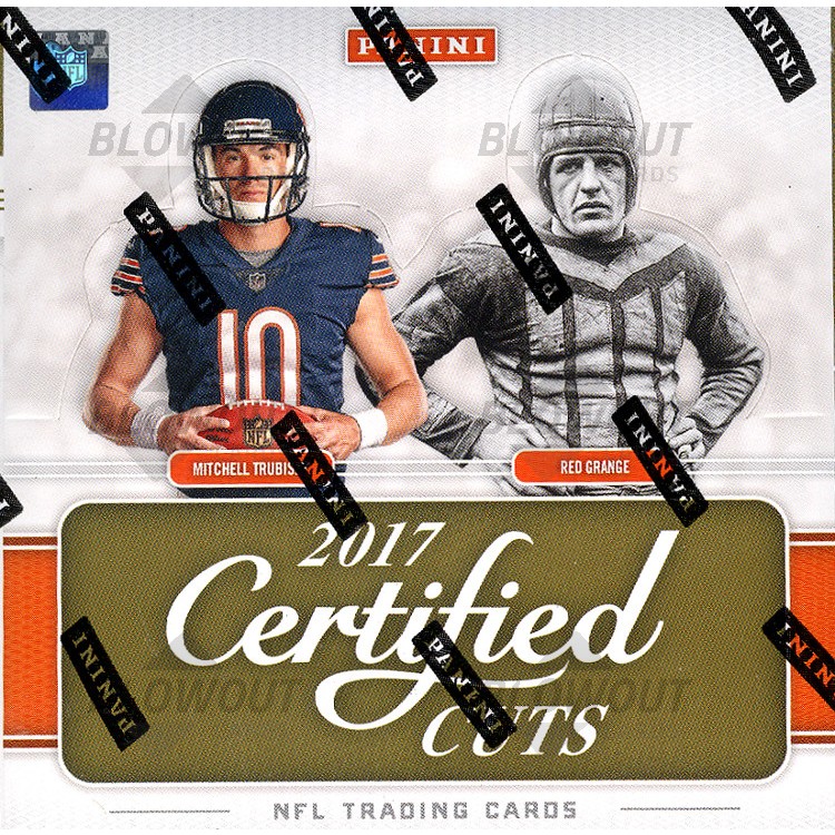 2017 Panini Donruss Certified Cuts Football Hobby 12 Box Case