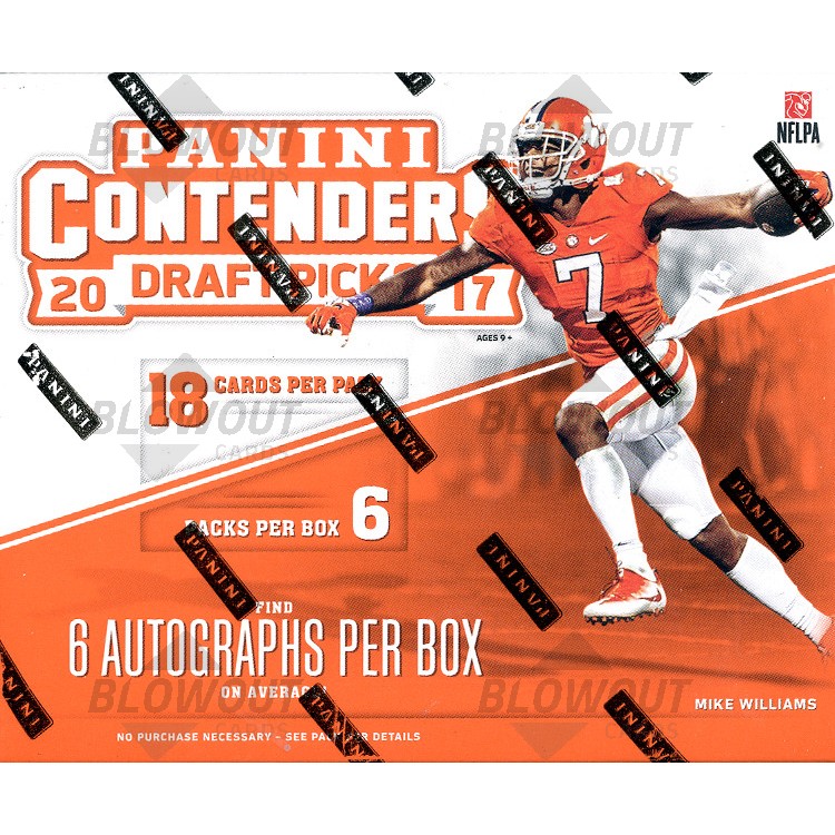 2017 Panini Contenders Draft Picks Football Hobby 12 Box Case