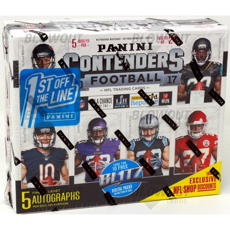 2017 Panini Contenders Football 1st Off The Line Hobby Box