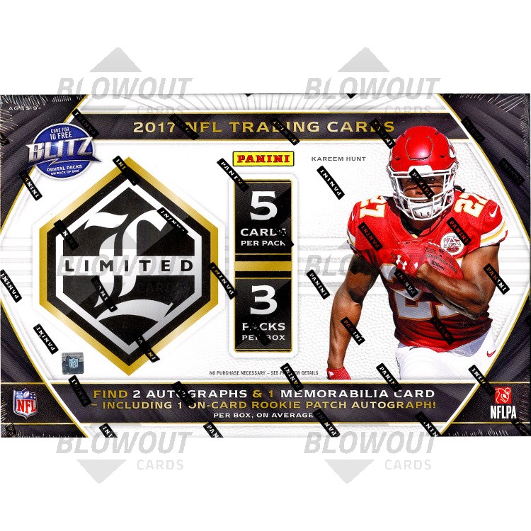 2017 Panini Limited Football Hobby 15 Box Case