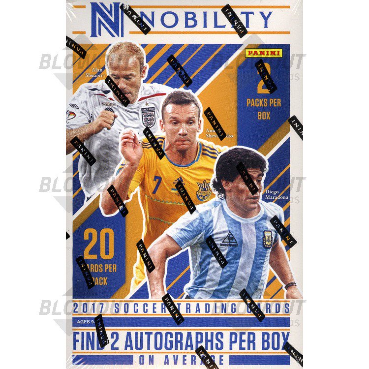 2017 Panini Nobility Soccer Hobby 8 Box Case