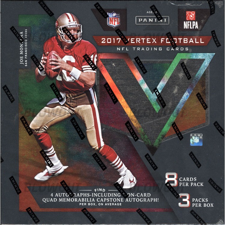 2017 Panini Vertex Football Hobby 4 Box Case
