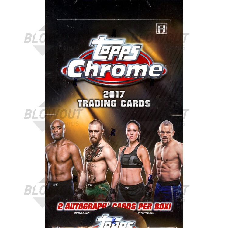 2017 Topps UFC Chrome Hobby 12 Box Case