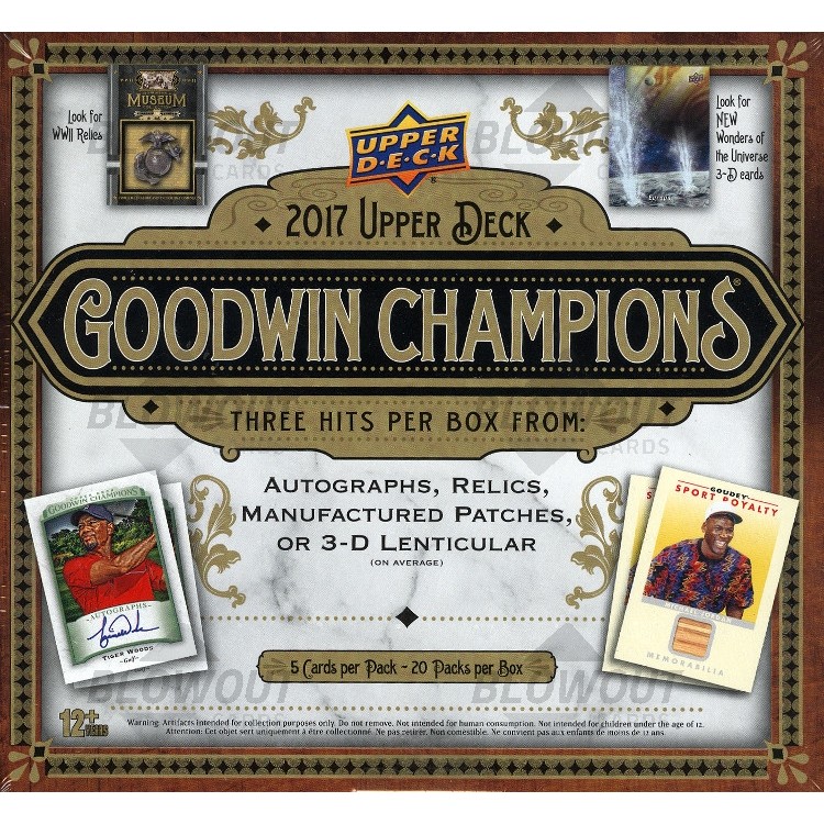 2017 Upper Deck Goodwin Champions Mini Azul Real #14 Lion EcoTread tarjeta