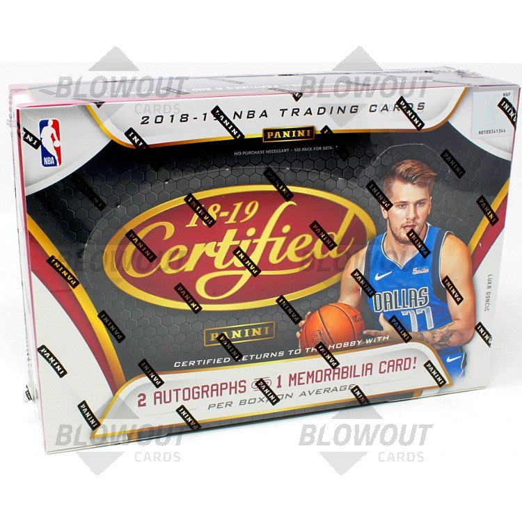 2018 19 Panini Certified Basketball Hobby Box