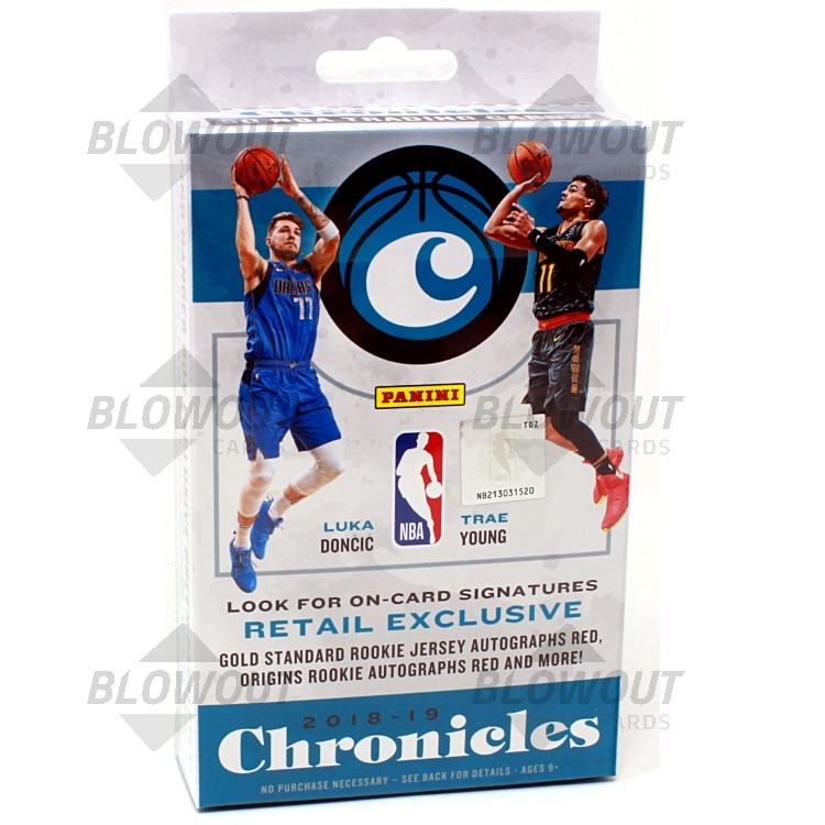 2018 19 Panini Chronicles Basketball Hanger Pack Box
