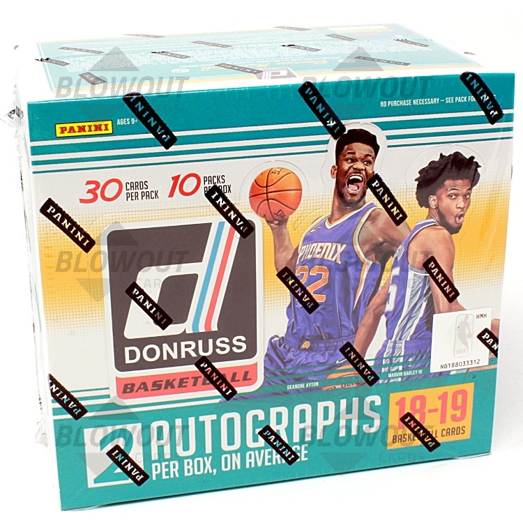 2018 19 Panini Donruss Basketball Hobby 10 Box Case