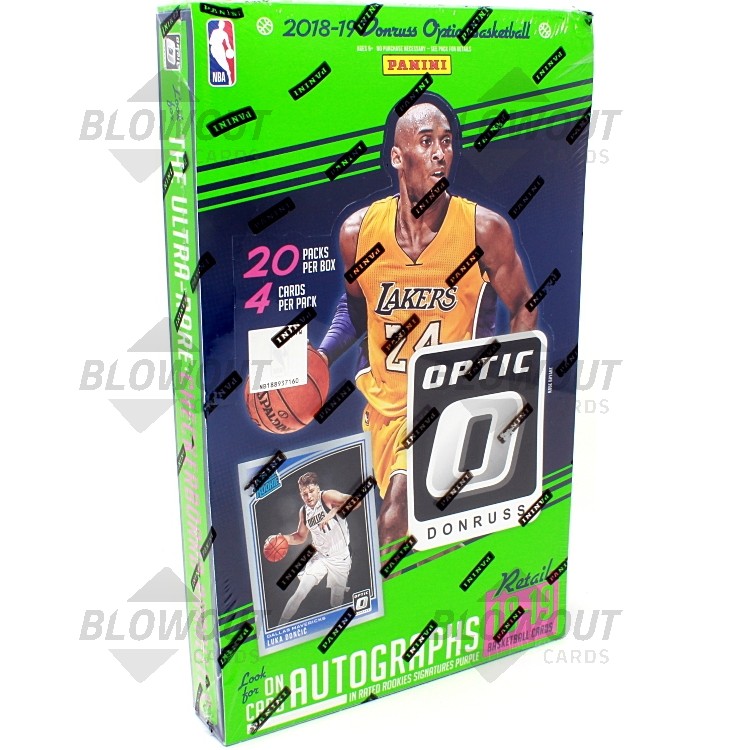 2018 19 Panini Donruss Optic Basketball Retail Box