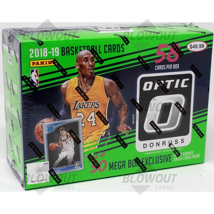 2018 19 Panini Donruss Optic Basketball 58 Card Mega Box