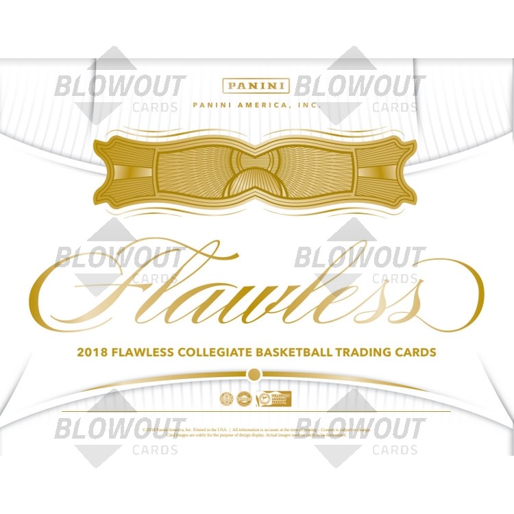 2018 19 Panini Flawless Collegiate Basketball Hobby 2 Box Case