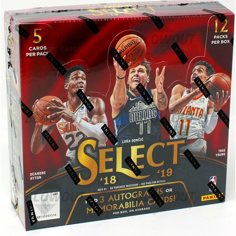 2018 19 Panini Select Basketball 1st Off The Line Hobby Box