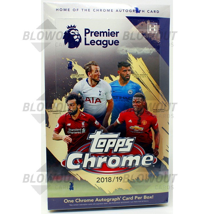 2018 19 Topps Chrome Premier League Soccer Box