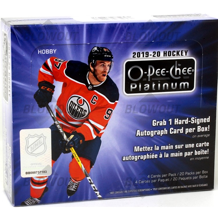 2020-21 Upper Deck O-Pee-Chee Platinum Hockey Hobby 16 Box Case