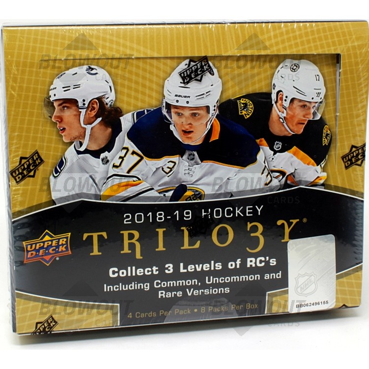 2018/19 Upper Deck Trilogy Hockey Hobby Box