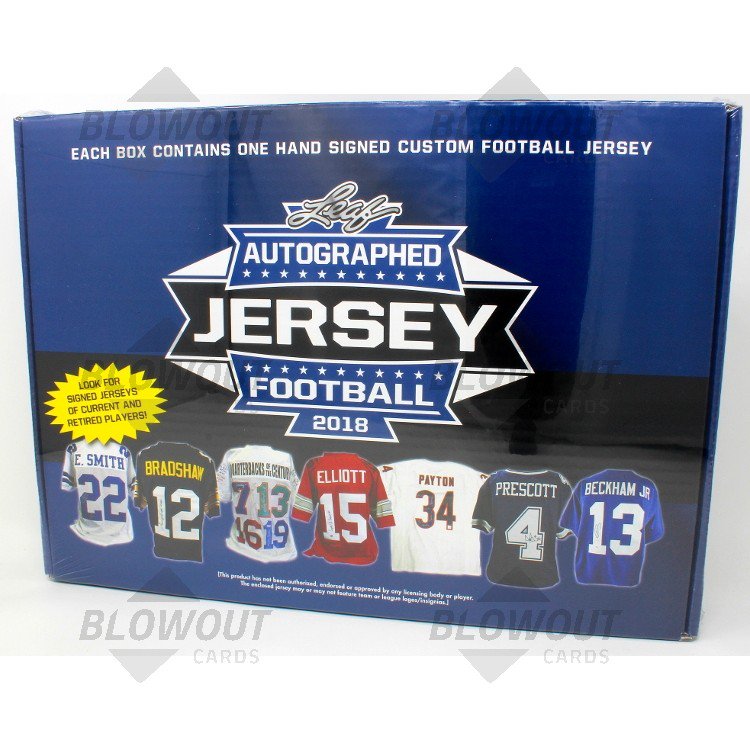 2018 Leaf Autographed Football Jersey Edition Box