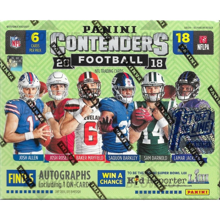 2018 Panini Contenders Football 1st Off The Line