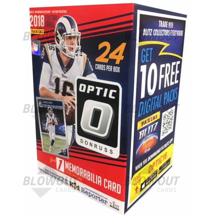 2018 Panini Donruss Optic Football Blaster Box With Relic