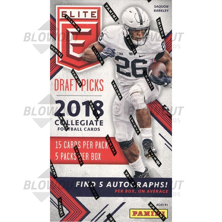 2018 Panini Elite Draft Football Hobby Box