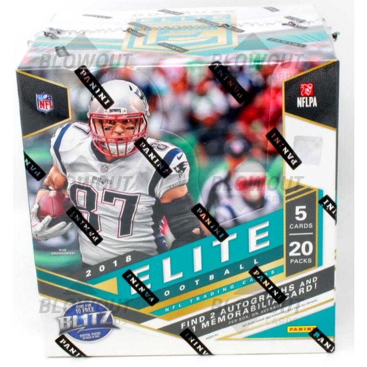 2018 Panini Donruss Elite Football 1st Off The Line Hobby Box