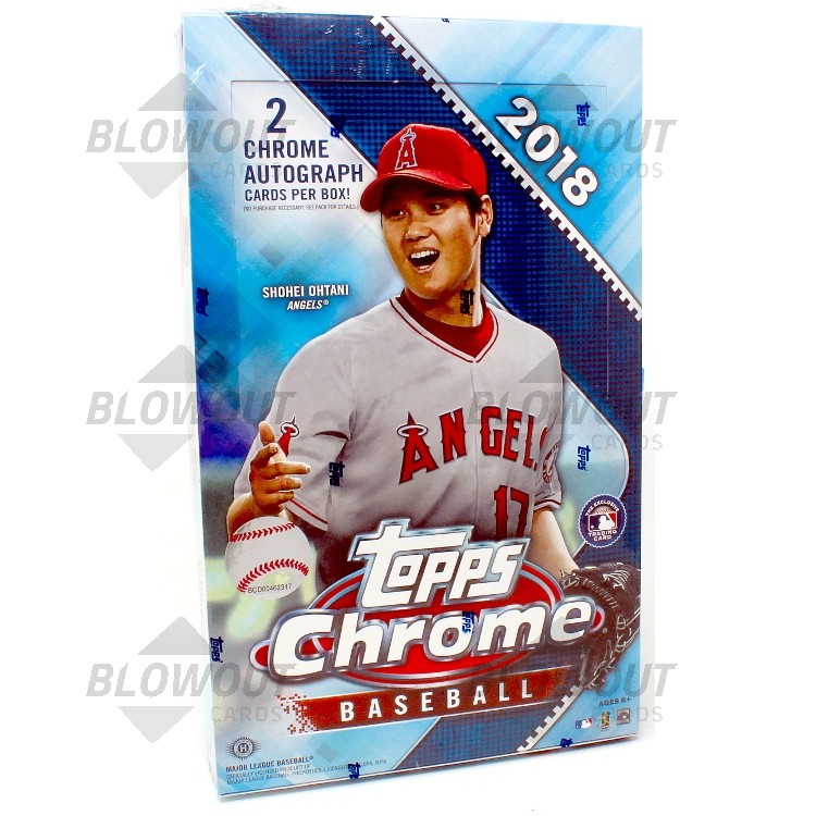 箱には少しへこみがございますラスト　大谷翔平　2018 Topps chrome クロームボックス  box