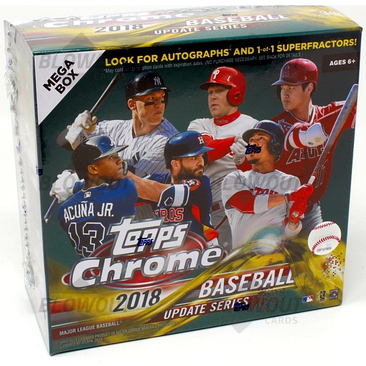 2018 Topps Chrome Update Mega Box Baseball Box