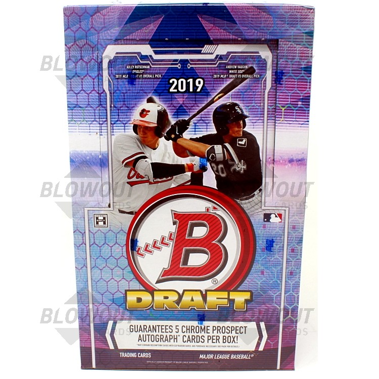 2019 Bowman Draft Baseball Super Jumbo 6 Box Case