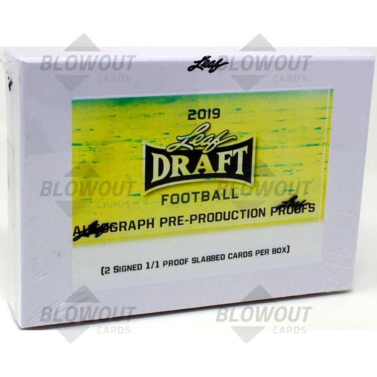 2019 Leaf Draft Football Pre Production Proof Box