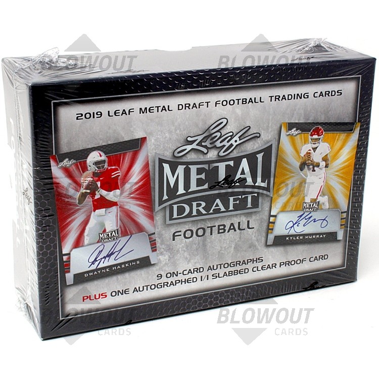 2019 Leaf Metal Draft Football Jumbo