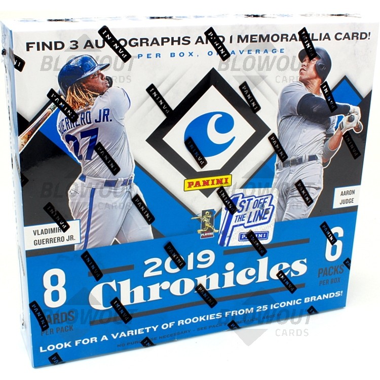 2019 Panini Chronicles Baseball 1st Off The Line Hobby Box