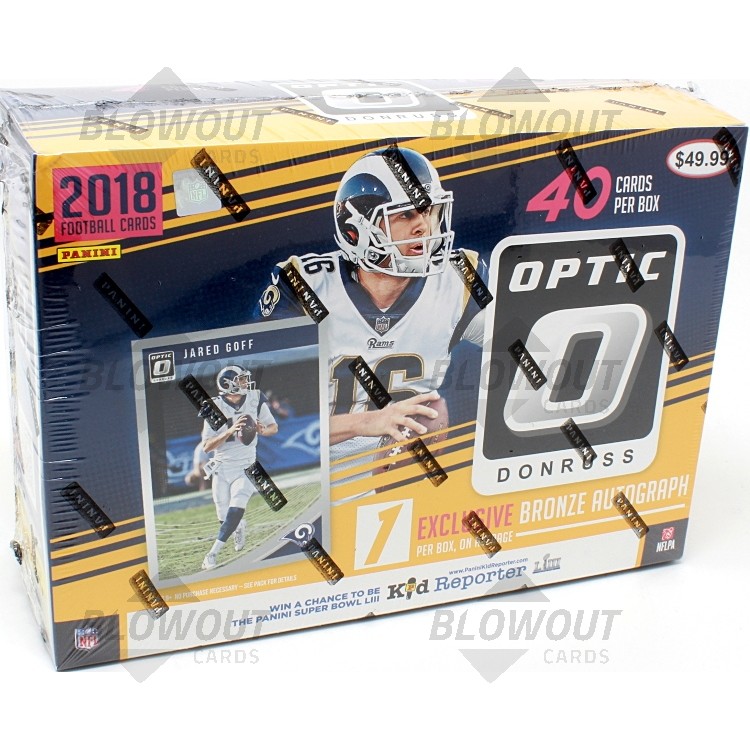 2018 Panini Donruss Optic Football Collector 20 Box Case