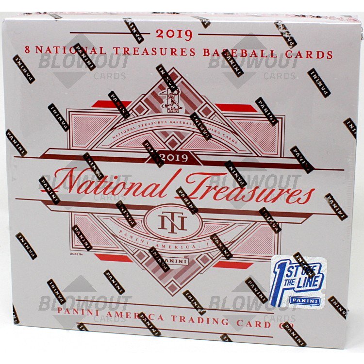 2019 Panini National Treasures Baseball 1st Off The Line Hobby Box