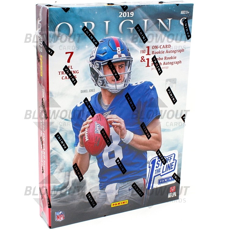 2019 Panini Origins Football 1st Off The Line Hobby Box