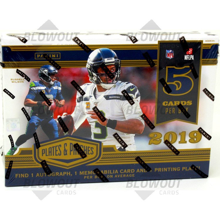 2019 Panini Plates Patches Football Hobby Box