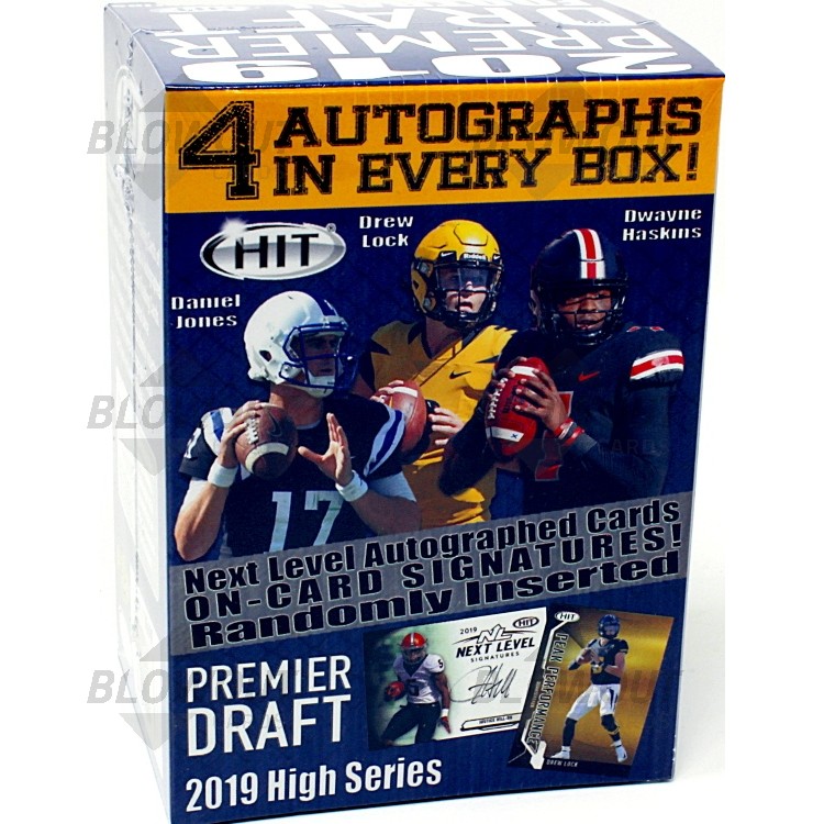 80 cards incl. FOUR Autograph cards 2019 SAGE Hit High Series Football BLASTER box