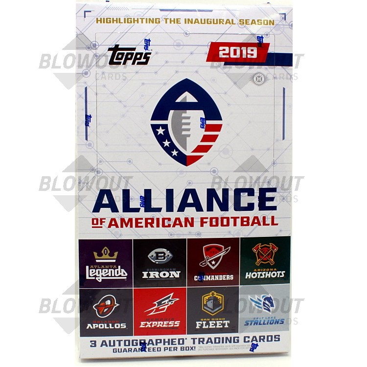 2019 Topps Alliance Of American Football