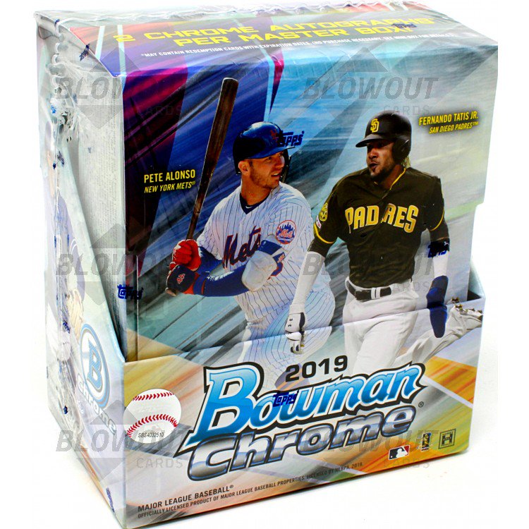 Factory Sealed 2019 Bowman Chrome Baseball Hobby Master BOX 