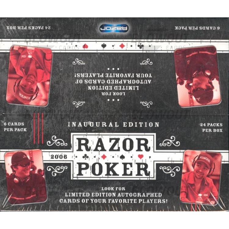 2006 Razor Poker Trading Card Retail 10 Box Lot