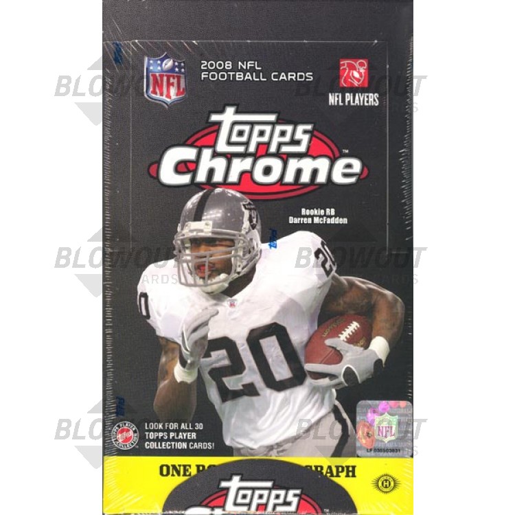 2008 Topps Chrome Football Hobby Box