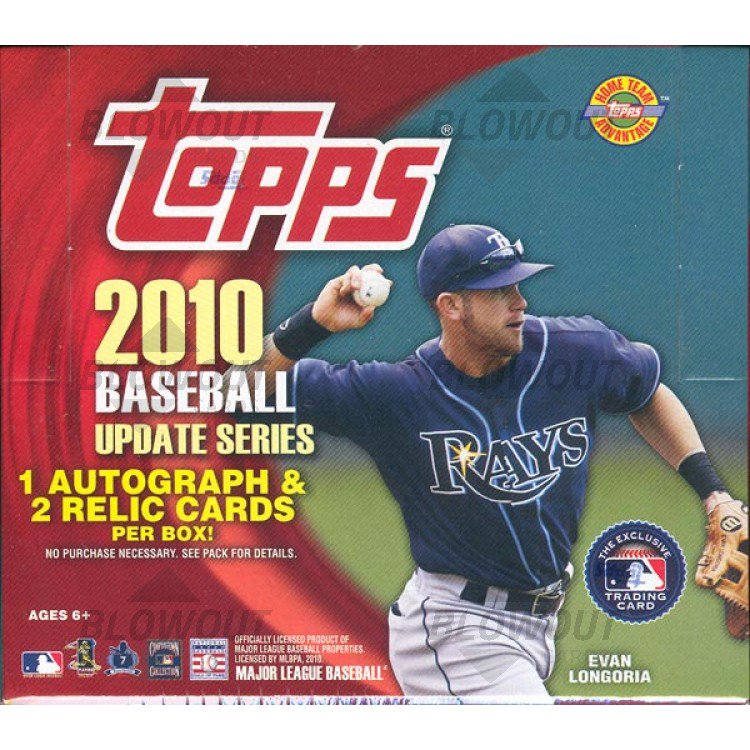 2010 Topps Update Series Baseball Jumbo Hta Box