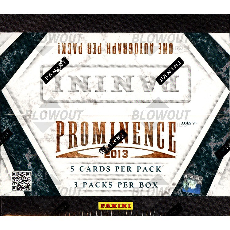 2013 Panini Prominence Football Hobby Box