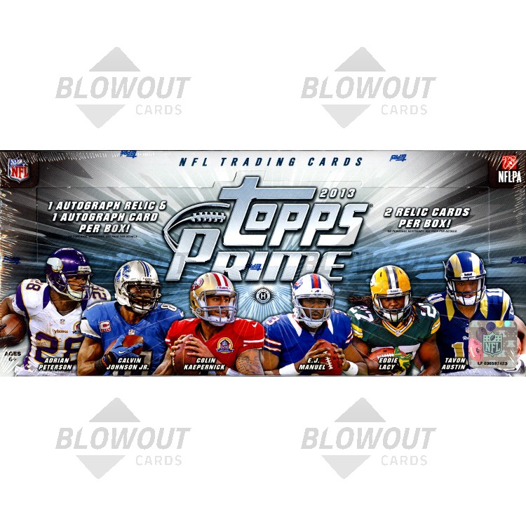 2013 Topps Prime Football Hobby 12 Box Case