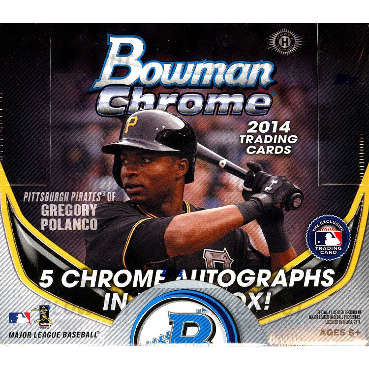 2014 Bowman Chrome Baseball Jumbo HTA 8 Box Case