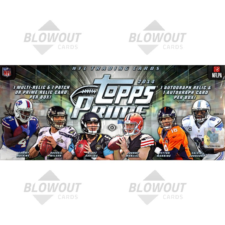 2014 Topps Prime Football Hobby 12 Box Case