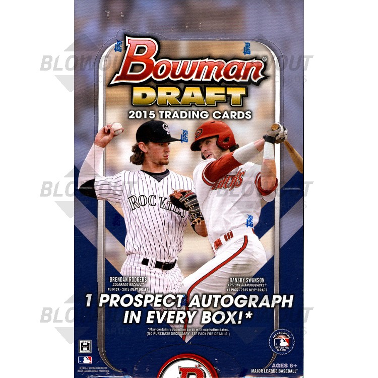 2015 Bowman Draft Picks Prospects Baseball Hobby Box - 