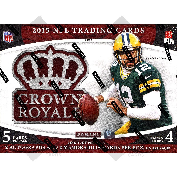 2015 Panini Crown Royale Football Hobby 12 Box Case