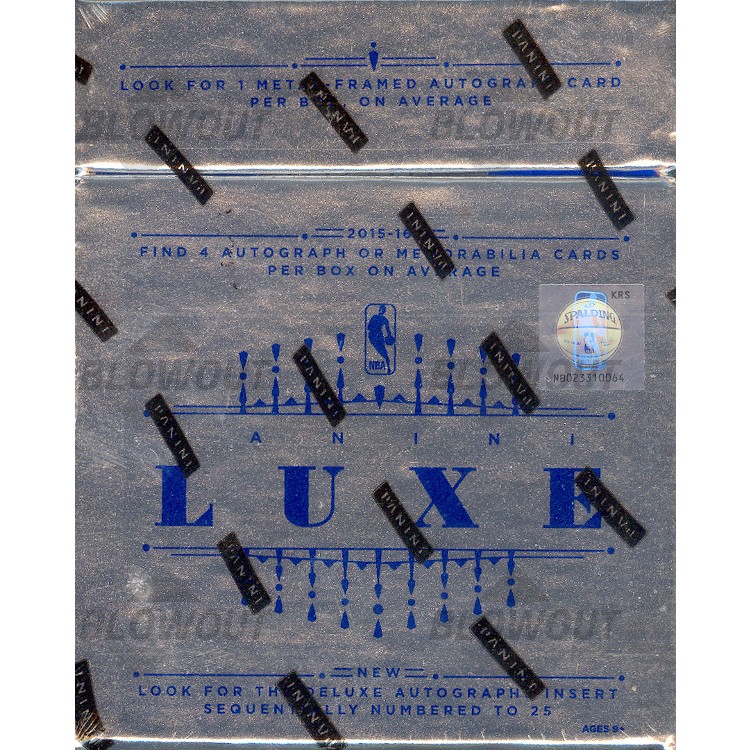 2015 16 Panini Luxe Basketball Hobby Box