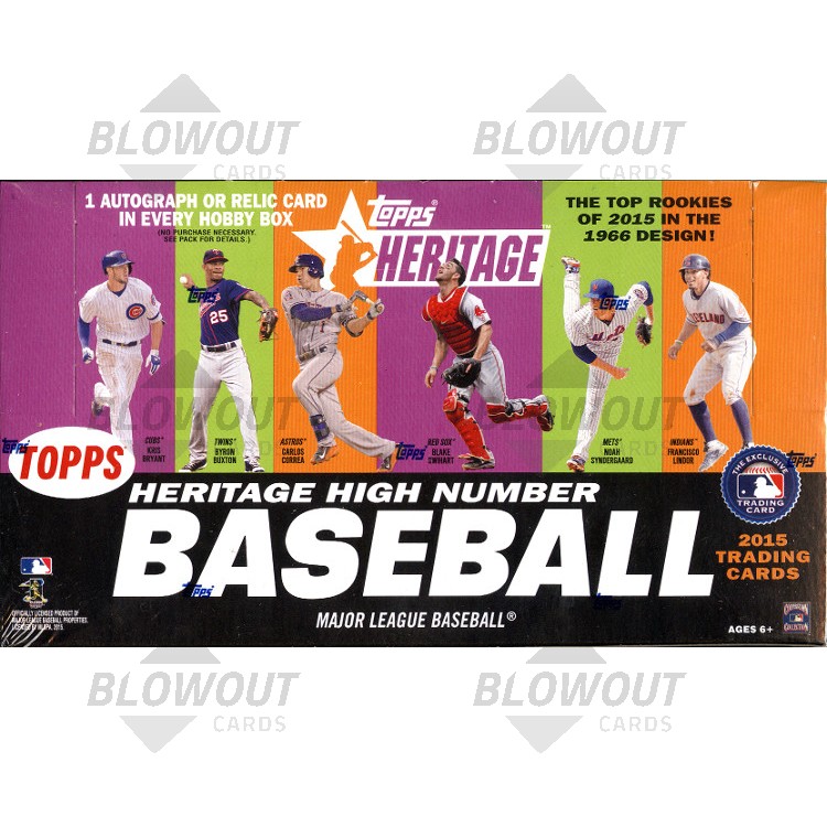 2015 Topps Heritage High Number Baseball Hobby Box