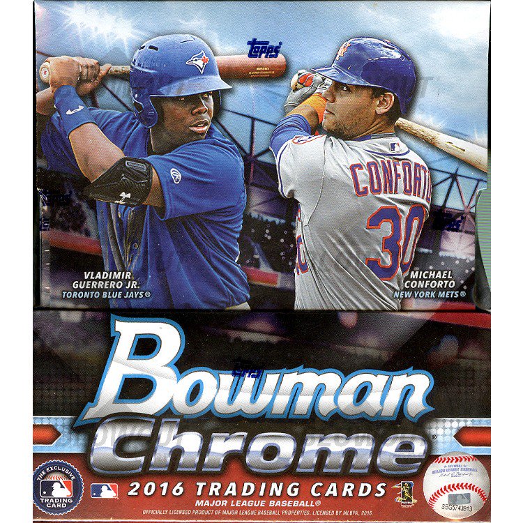 2016 Bowman Chrome Baseball Hobby 12 Box Case