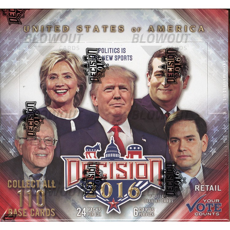 Decision 2016 Trading Cards Retail 20 Box Case