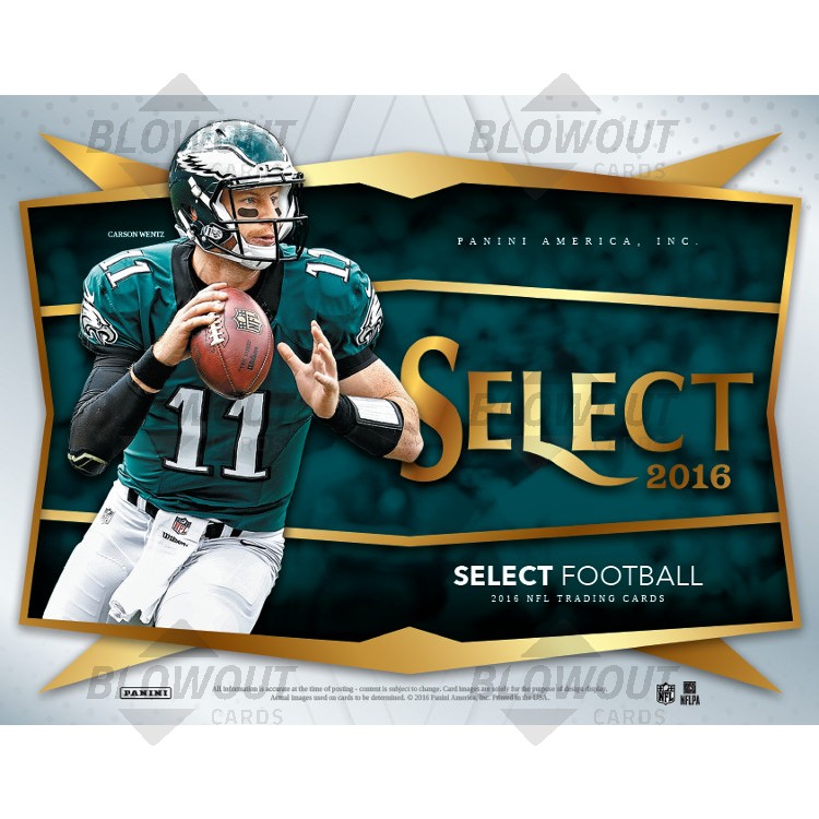 2016 Panini Select Football Hobby 12 Box Case
